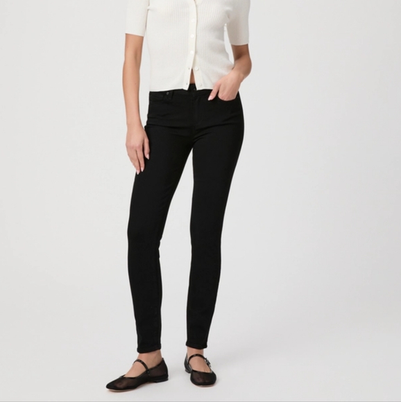 ⭐Women's Black Paige Peg Skinny Jeans Mid Rise⭐